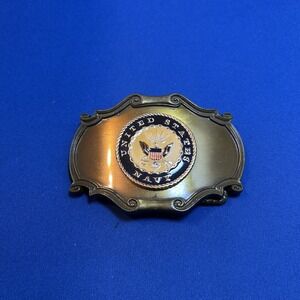 Rare‎ United States Navy Belt Buckle  Vintage 1978 Raintree Brass USA